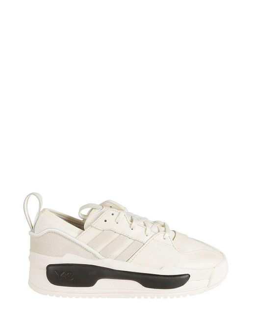 Y-3 White Rivalry Low-top Sneakers