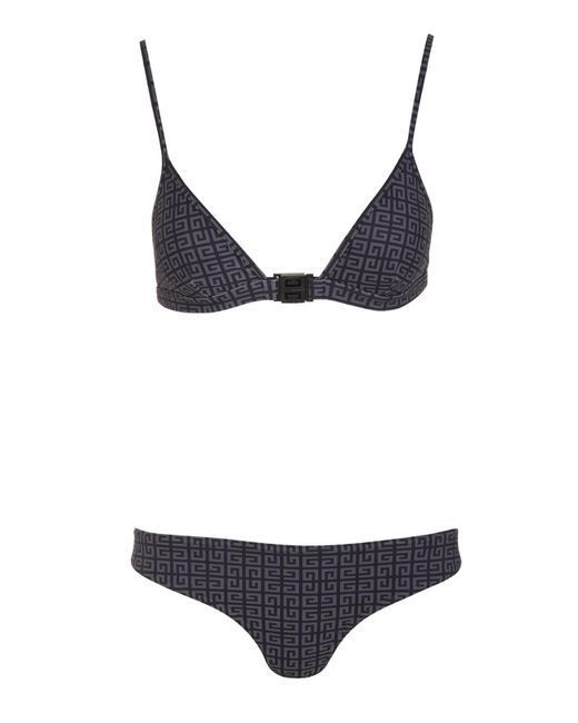 Givenchy Synthetic Black Bikini With 4g Monogram Motif - Lyst