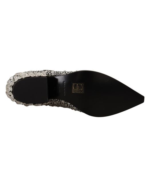 Dolce & Gabbana Black Suede Strass Crystal Cowgirl Boots Leather