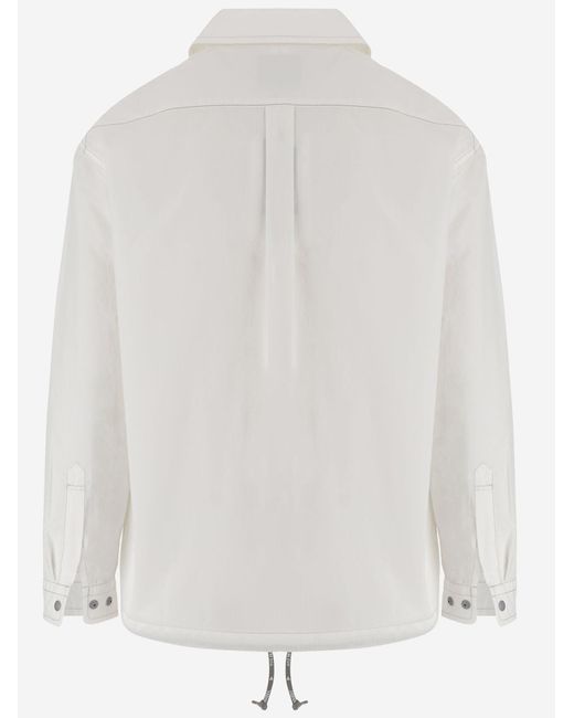 And Wander White Jacket Cotton-Blend for men