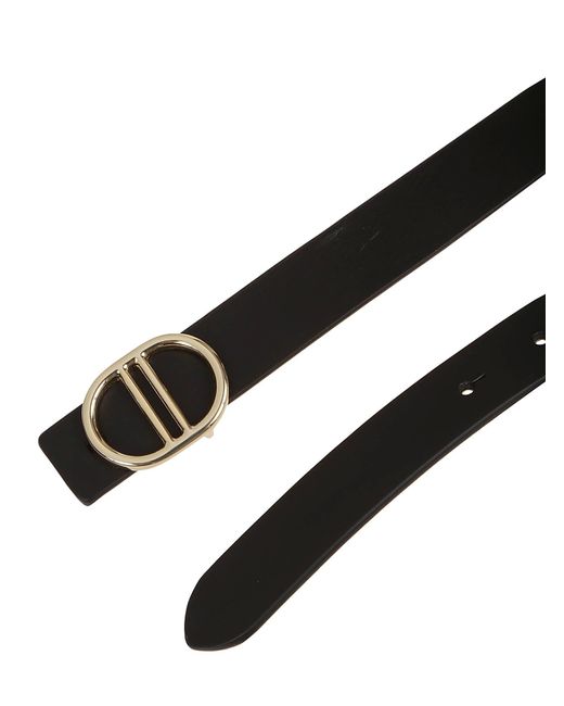 Crida Milano Black Double Leather Belt