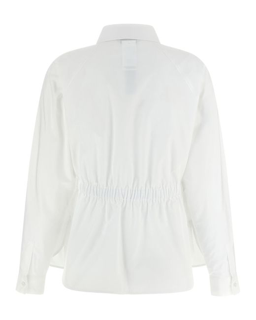 Max Mara White Cotton Poplin Shirt