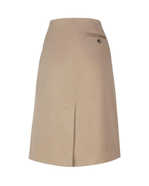 J.W. Anderson Natural High-Waisted Flared Skirt