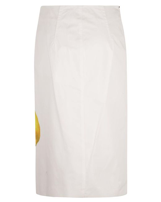 Sportmax White Medeola Skirt