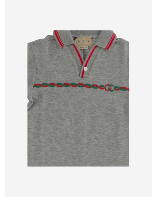 Gucci Gray Romper Cotton Jersey Sets