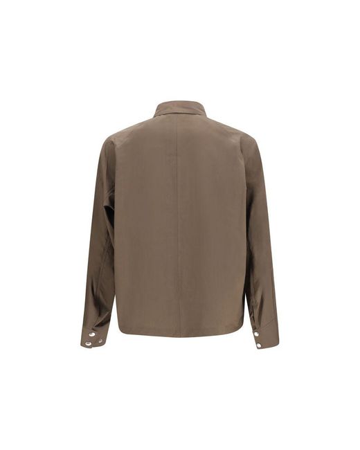 Sacai Brown Cotton Coat Clothing for men