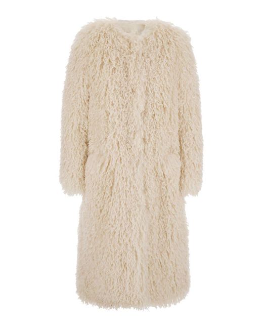 Seafarer Natural Cleo Coat With Open Front