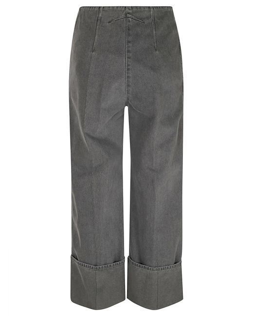 Patou Gray Denim Iconic Trousers