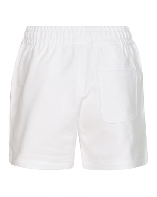 Moschino White Logo Bear Shorts