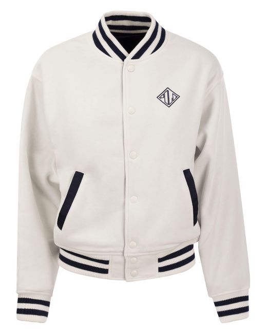Polo Ralph Lauren Double sided Bomber Jacket With Rl Logo in White