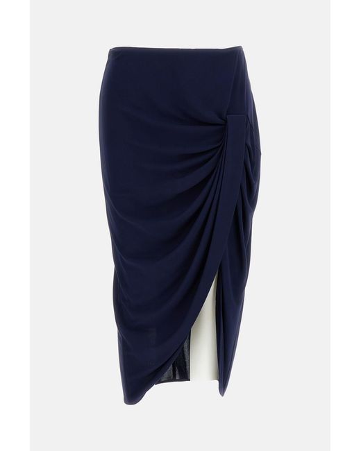 Stella McCartney Blue Draped Skirt