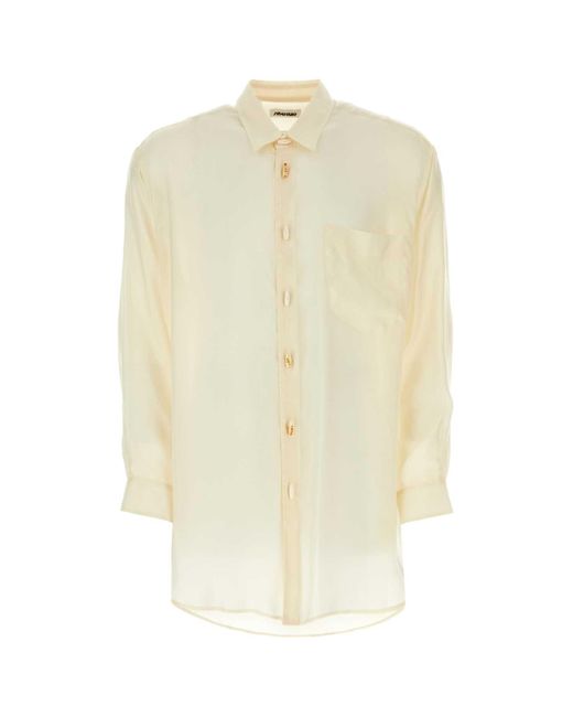Magliano White Cream Viscose Shirt for men