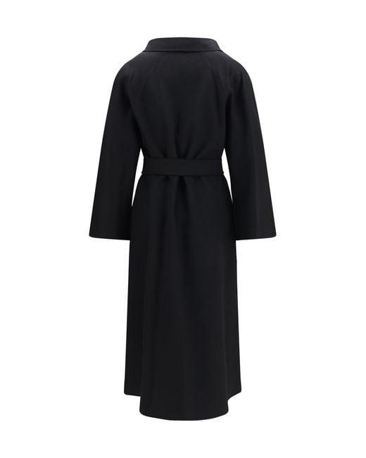 Max Mara Black Ludmilla Coat Kashmir/Capra Hircus