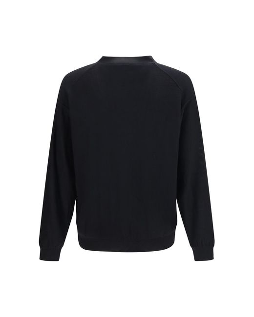 Lemaire Blue Merino Wool Blend Cardigan for men
