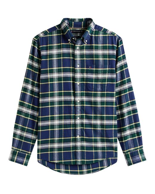 Tommy Hilfiger Blue Tartan Check Shirt for men