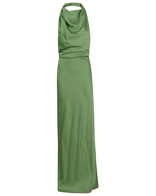 Jonathan Simkhai Green Reannon Draped Gown