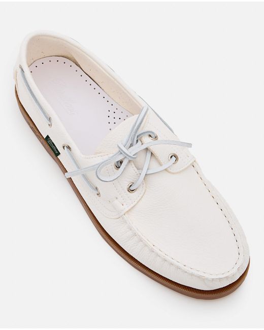 Paraboot White Barth/Marine Miel-Cerf Blanc Loafers for men