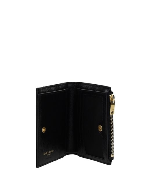 Saint Laurent Black Wallets