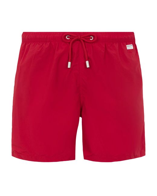 Mc2 Saint Barth Red Lightweight Fabric Swim Shorts Lighting Pantone