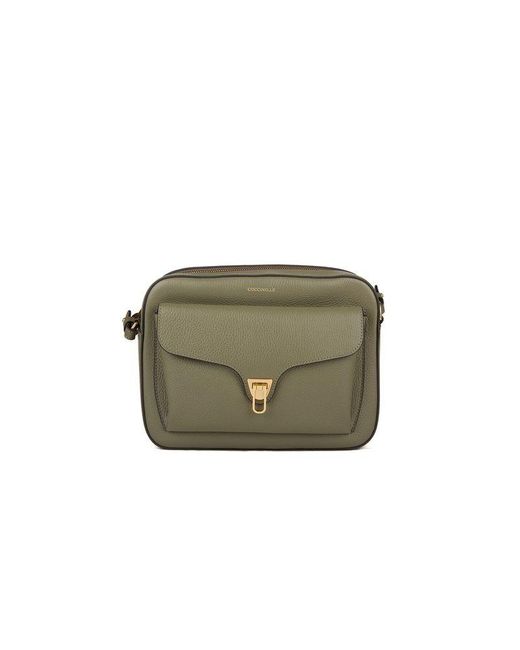 Coccinelle Green Crossbody Bag Cowhide Crossbody-Bags