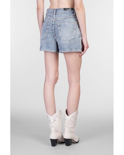 IRO Blue Viny Shorts