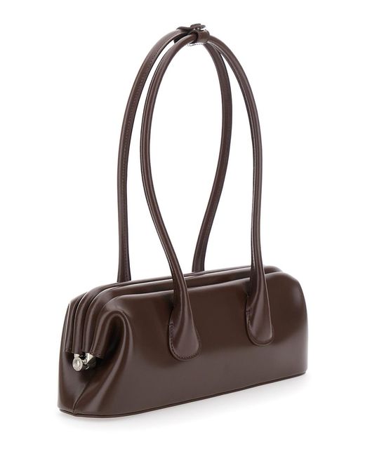 OSOI Brown Shoulder Bag Boatwide Mini Leather Cow