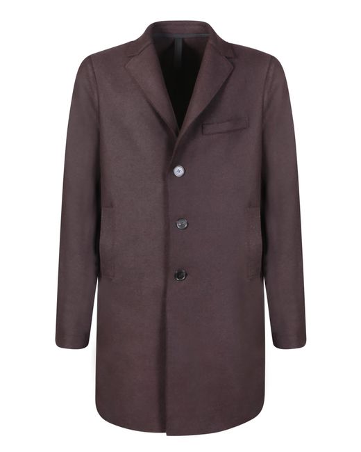 Harris Wharf London Brown Boxy Wool Coat for men