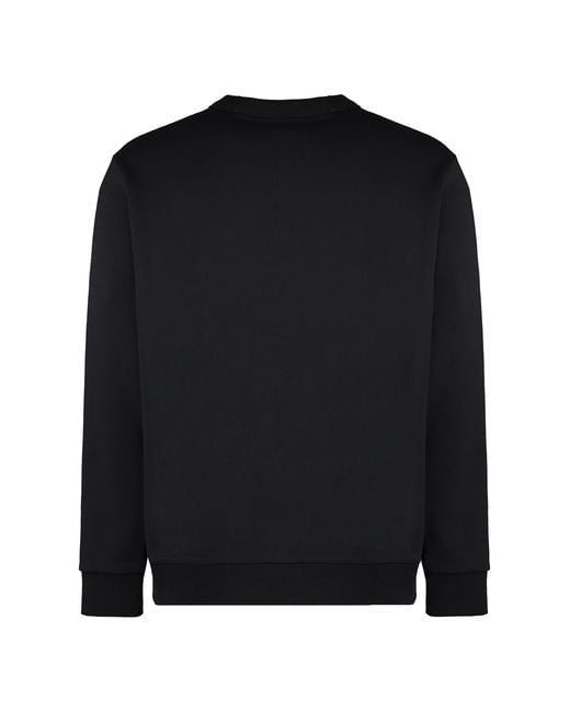 Burberry Black Cotton Crew-Neck Sweatshirt Sweatshirts for men