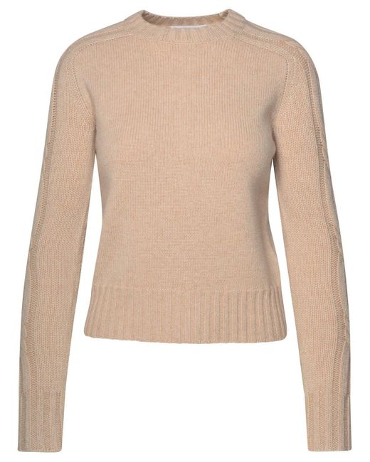 Max Mara Natural Beige Cashmere Sweater