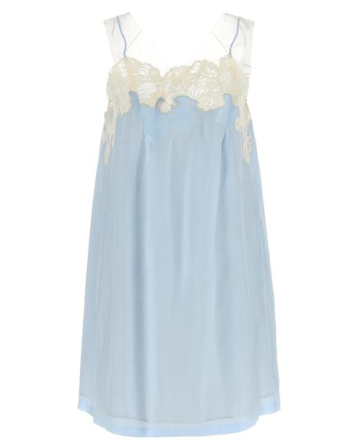 Maison Margiela Blue Copper Short Dress