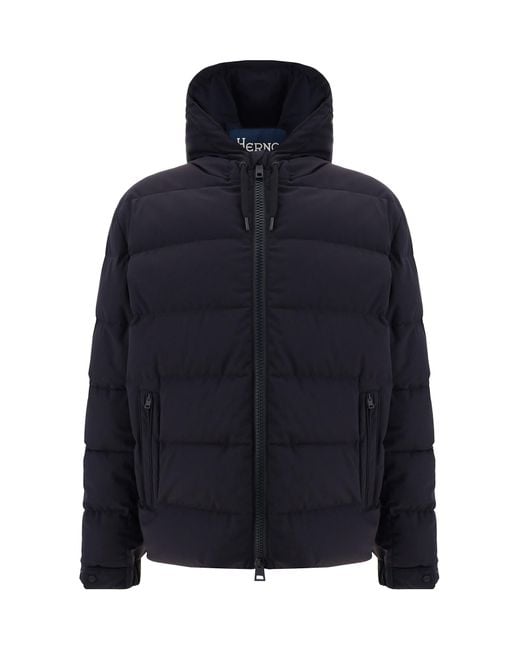 Herno Blue Down Jackets for men