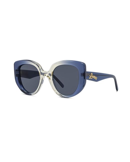 Loewe Blue Round Frame Sunglasses