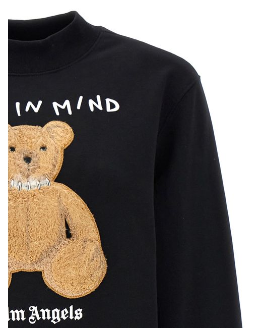 Palm Angels Black Bear In Mind Sweatshirt