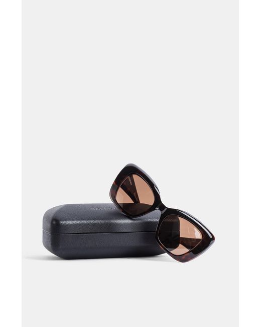 Balenciaga Brown Diva Butterfly Tortoiseshell Sunglasses
