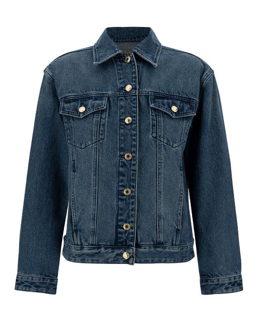 Michael Kors Blue Classic Denim Cotton Jacket