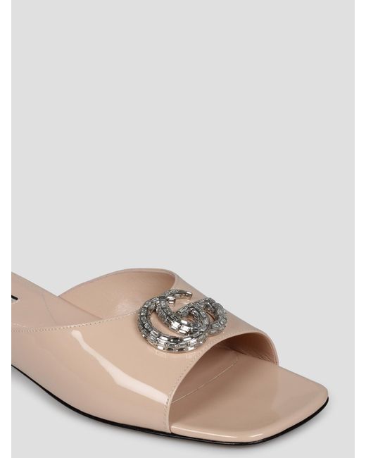 Gucci Pink Double G Slide Sandal