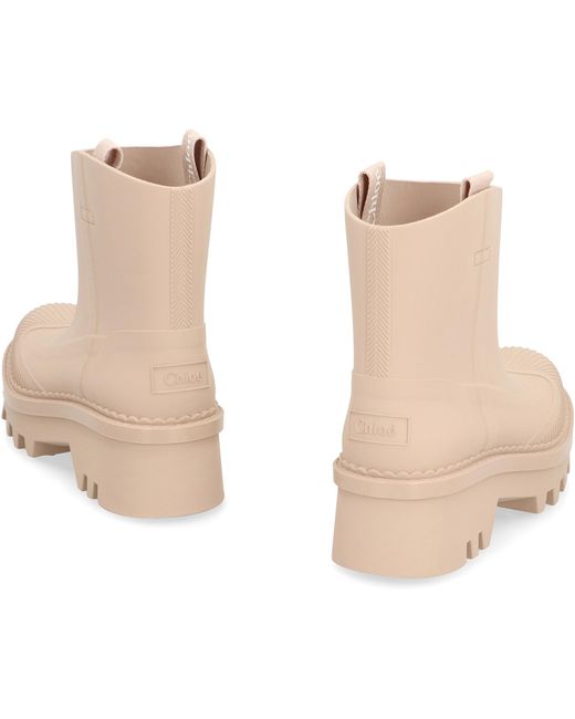 Chloé Natural Raina Rubber Boots