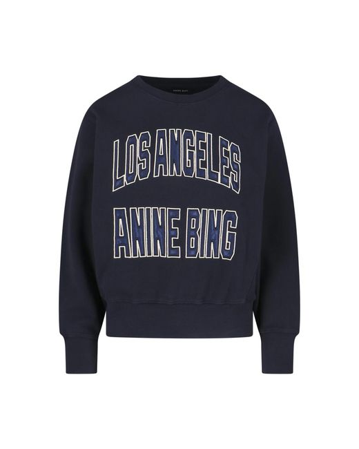 Anine Bing Blue Sweaters Cotton