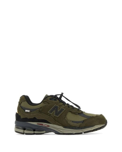 New Balance Green Suede And Fabric 2002R Sneakers for men
