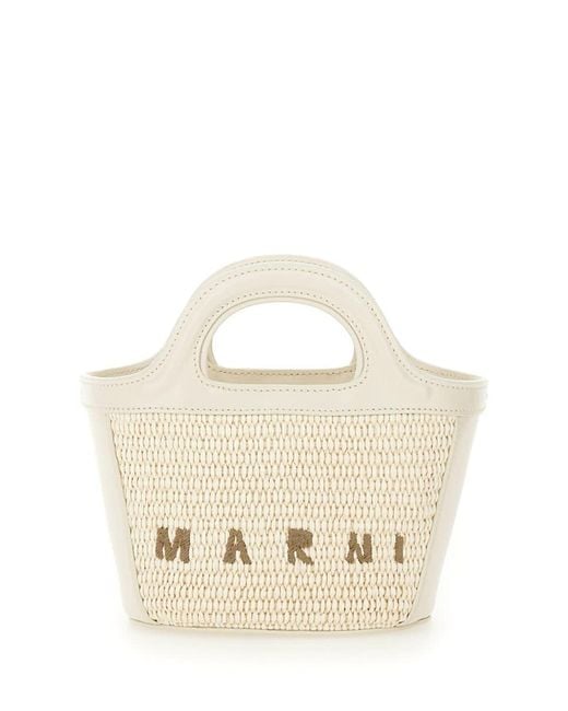 Marni White Tropicalia Micro Bag