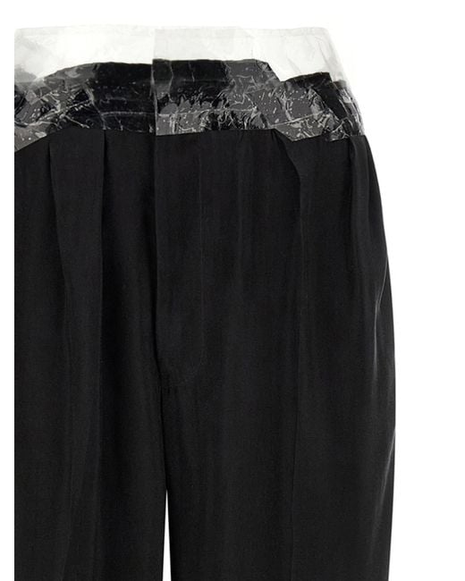 Maison Margiela Black 'Taped' Pants
