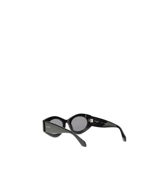 Alaïa Gray Sunglasses Oval- Acetate