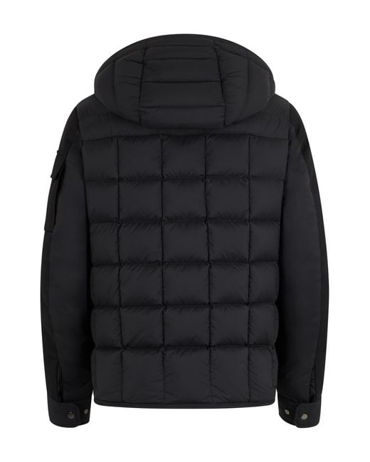 Moncler Black Jacket With Hood Polyamide Padded & Down for men
