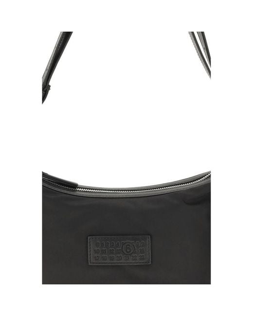 MM6 by Maison Margiela Black Nylon Shoulder Bag for men