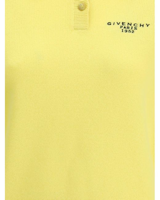Givenchy Yellow Short Sleeve Polo