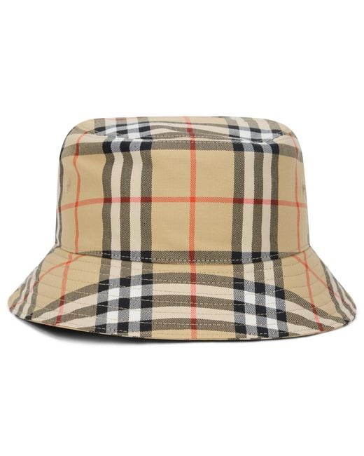 Burberry Natural Bucket Hat Cotton for men