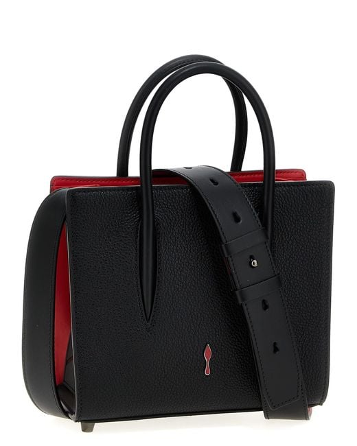 Christian Louboutin Black Paloma Mini Embellished Leather Tote Bag