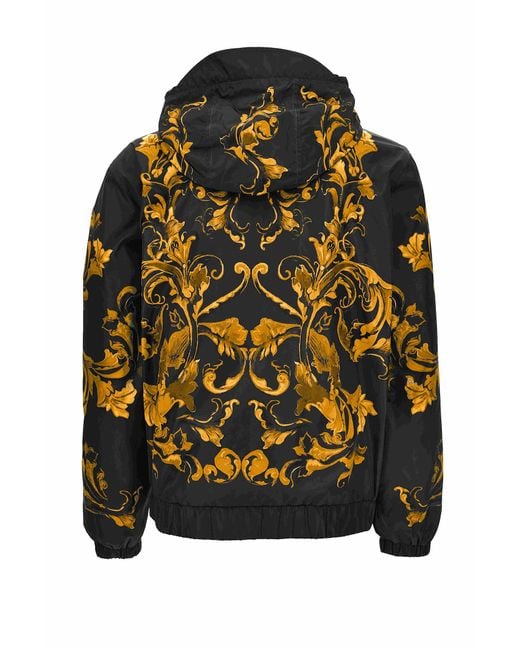Versace Black Jeans Couture Down Jacket for men