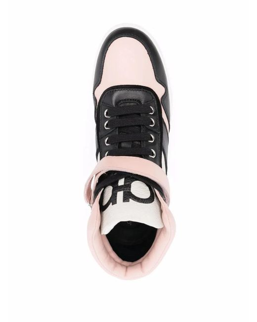 Ferragamo Black Ferragamo Noe High-Top Sneakers
