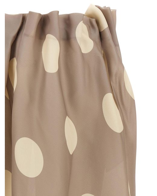 Khaite Natural Silk Mini Skirt